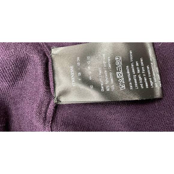 NEW STRENESSE plum wool/cashmere sweater in plum - Picture 5 of 6